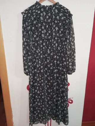 Vestido largo estampado floral