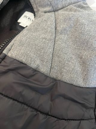 Chaqueta Hugo Boss niño gris y negro