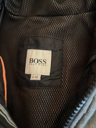 Chaqueta Hugo Boss niño gris y negro