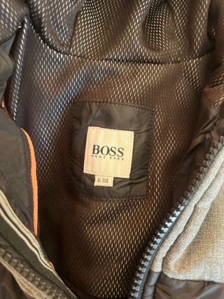 Chaqueta Hugo Boss niño gris y negro