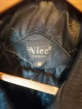 Cazadora de cuero Nico con cremalleras piel