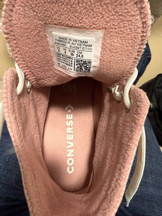 Converse rosa taglia 39