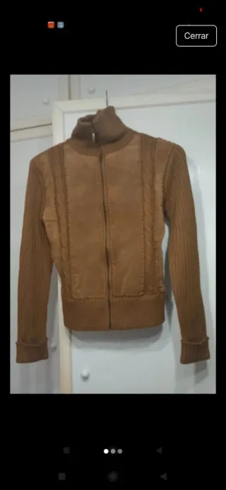 Chaqueta combinada punto T/38