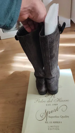 Botas de piel Pedro del Hierro Marrón
