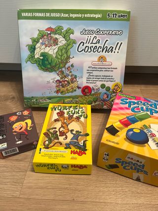 Lote 4 juegos de mesa (6 a 99 años)