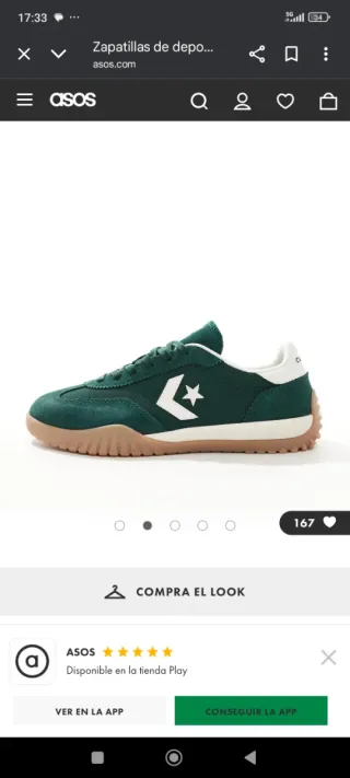 Converse Run Star Trainer Verde Talla 37