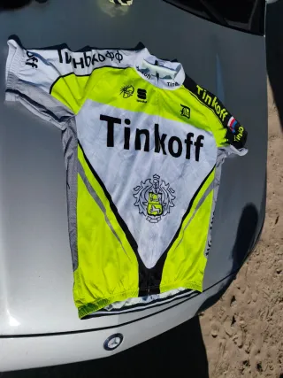 Maillot Ciclismo Tinkoff Amarillo