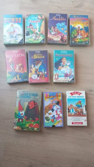 Lote 10 Películas Disney VHS