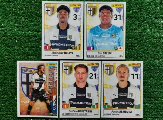 5 figurine Panini Parma Calcio 2025/26