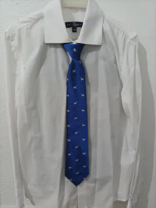 Traje comunión niño azul talla 10