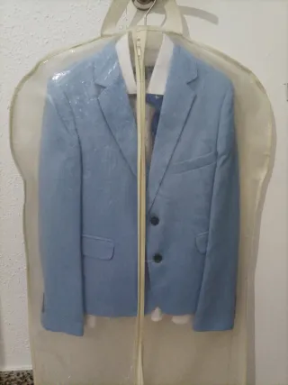 Traje comunión niño azul talla 10