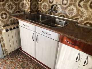 Cocina completa madera y cristal