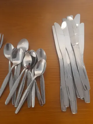 SET CUBERTERÍA 113 PIEZAS ACERO INOX 12 SERVICIOS