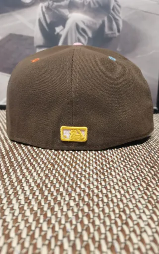 Gorra New Era 59FIFTY Yankees Marrón y Rosa 7.1/2