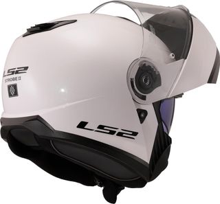 LS2, Casco Moto Modular Strobe II Gloss White, XL