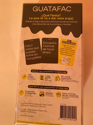 Juego de mesa GUATAFAC