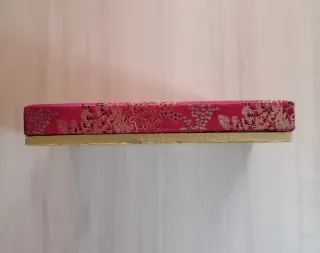 Scatola decorativa vintage in tessuto  broccato