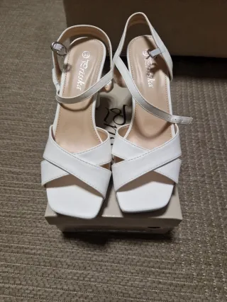 Sandalias Novia Blancas Talla 39