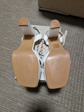 Sandalias Novia Blancas Talla 39