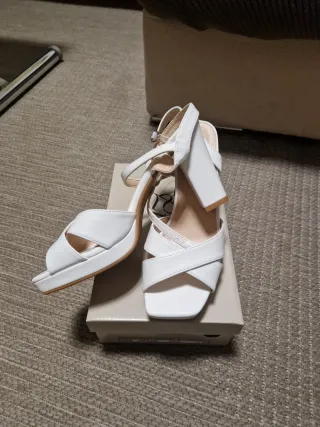 Sandalias Novia Blancas Talla 39