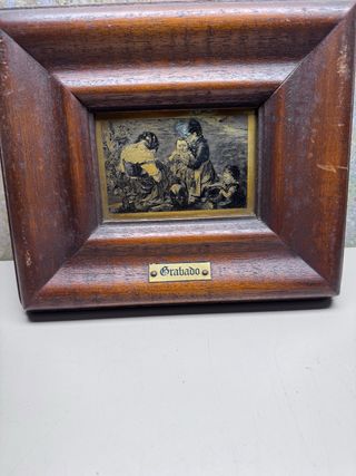 Grabado antiguo enmarcado