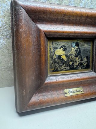 Grabado antiguo enmarcado