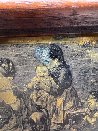 Grabado antiguo enmarcado