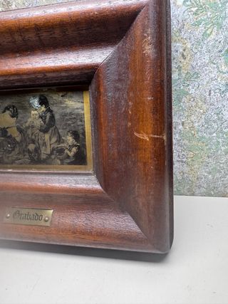 Grabado antiguo enmarcado