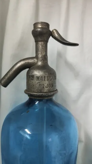 Sifón Azul Francés Vintage