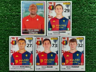 5 figurine Panini Calciatori Genoa 2025/26