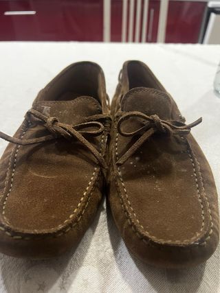 Mocasines de ante marrones