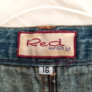 Falda TOP GUN vaquera vintage 80s parches