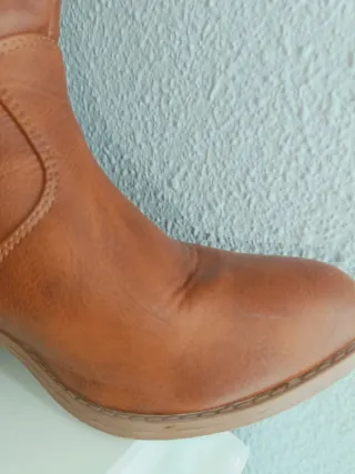 Botas cowboy camel mujer talla 39