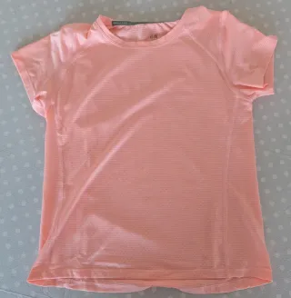 Camiseta deportiva infantil H&M rosa