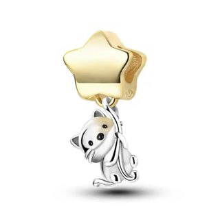 CHARM GATO ESTRELL PARA PULSERA PANDORA CON CAJA