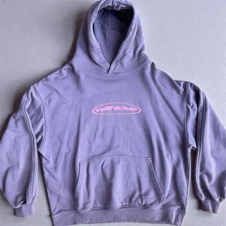 hoodie sudadera with love lila scuffers XL