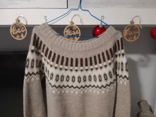 Vestido de lana con estampado mujer