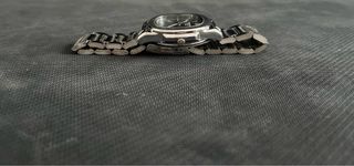 Reloj Hombre Negro y Plateado