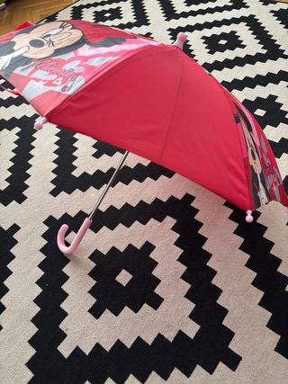 Paraguas Minnie Rosa y Rojo