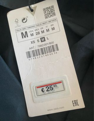 Blusa Zara con etiqueta