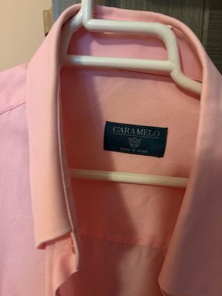 Camisa Caramelo Rosa Hombre