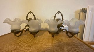 Applique da soffitto vintage dorate