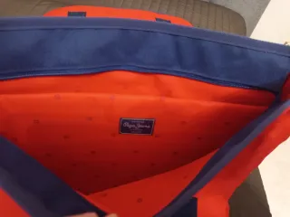 Bolso Pepe Jeans Union Jack Azul Rojo