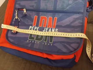 Bolso Pepe Jeans Union Jack Azul Rojo