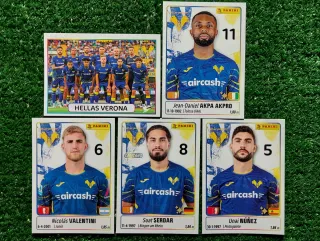 5 figurine Panini Hellas Verona 2025/26