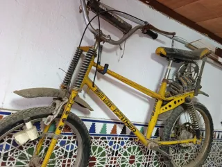 Bicicleta Moto Cross Panther Amarilla