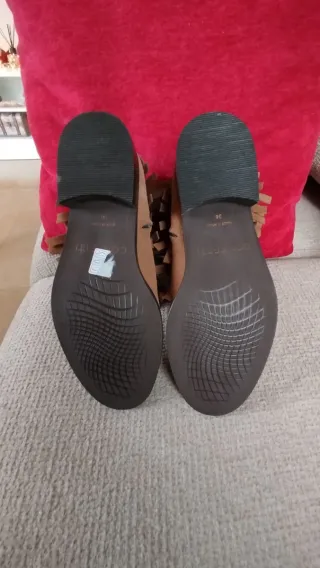 Botines serraje color Camel Talla 36