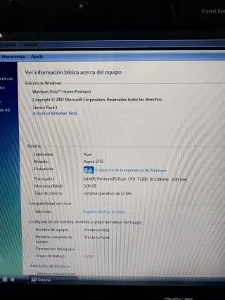 Ordenador portátil Acer Aspire 5736Z