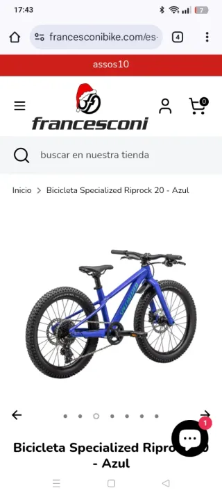 Bicicleta Specialized Aluminio 20