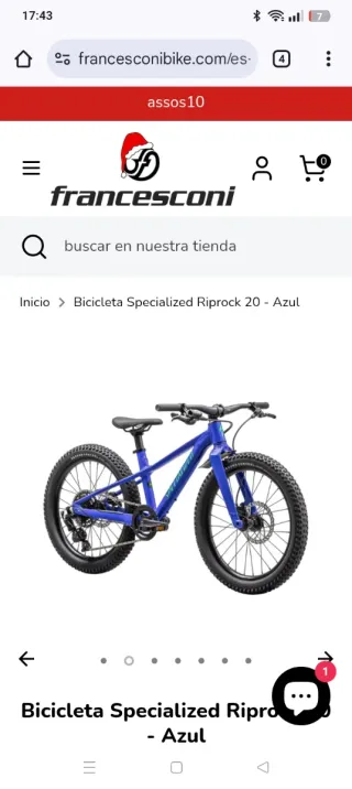 Bicicleta Specialized Aluminio 20